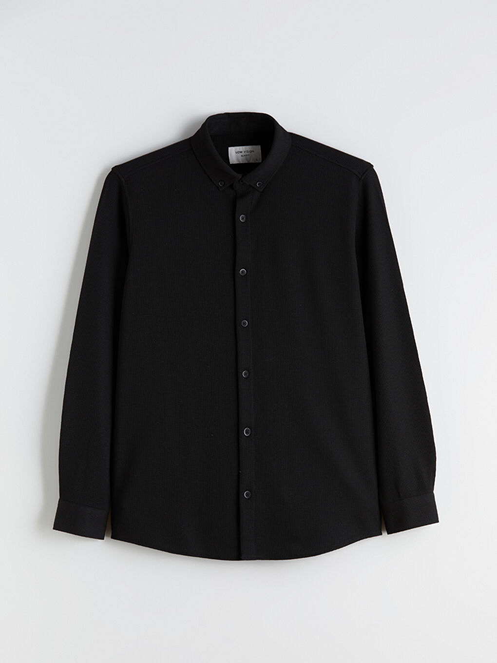 Siyah Slim Fit Erkek Gömlek-4