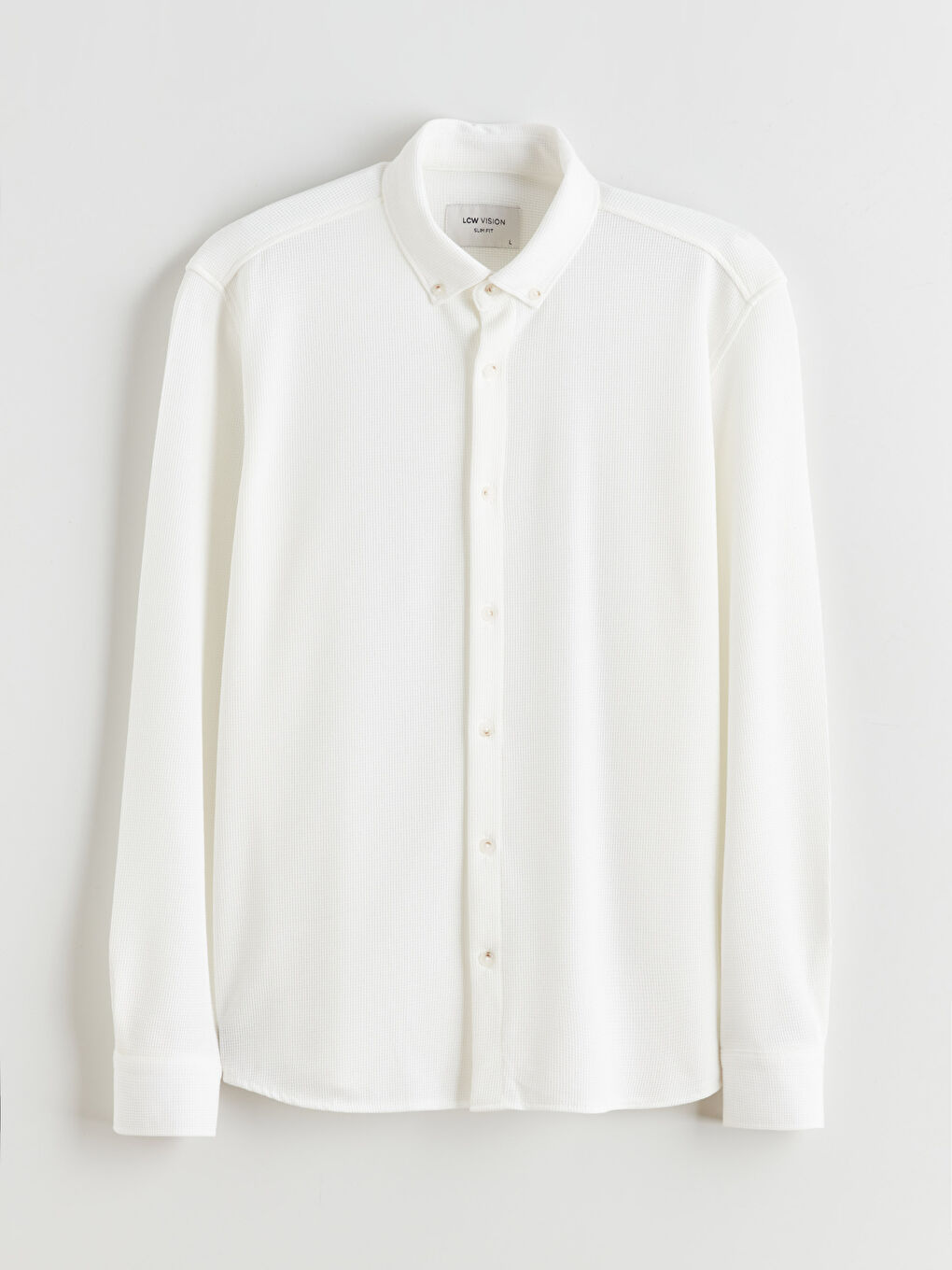 Ekru Slim Fit Erkek Gömlek-4
