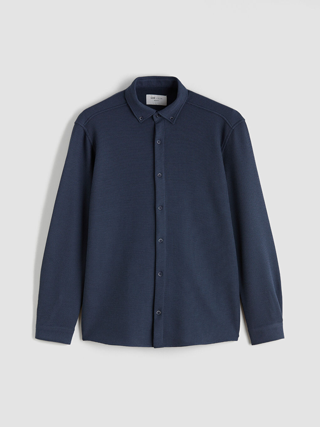 Petrol Slim Fit Erkek Gömlek-4