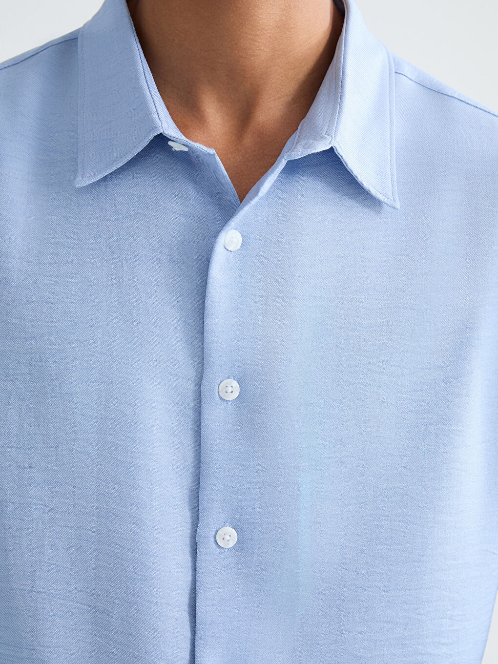 Mavi Rahat Kalıp Erkek Gömlek-2