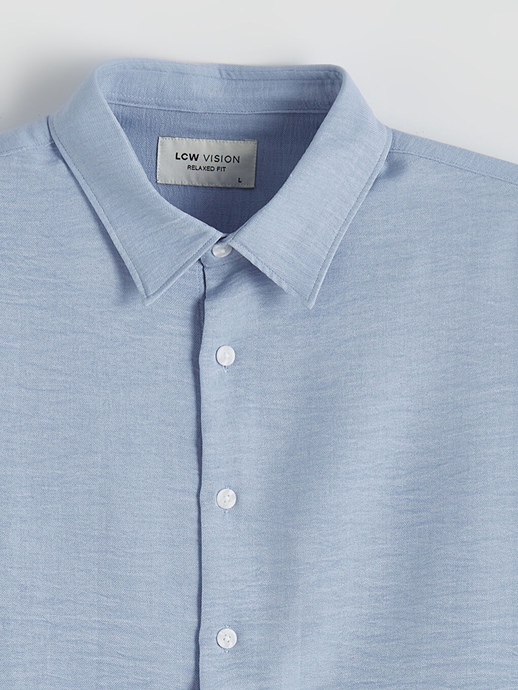 Mavi Rahat Kalıp Erkek Gömlek-5