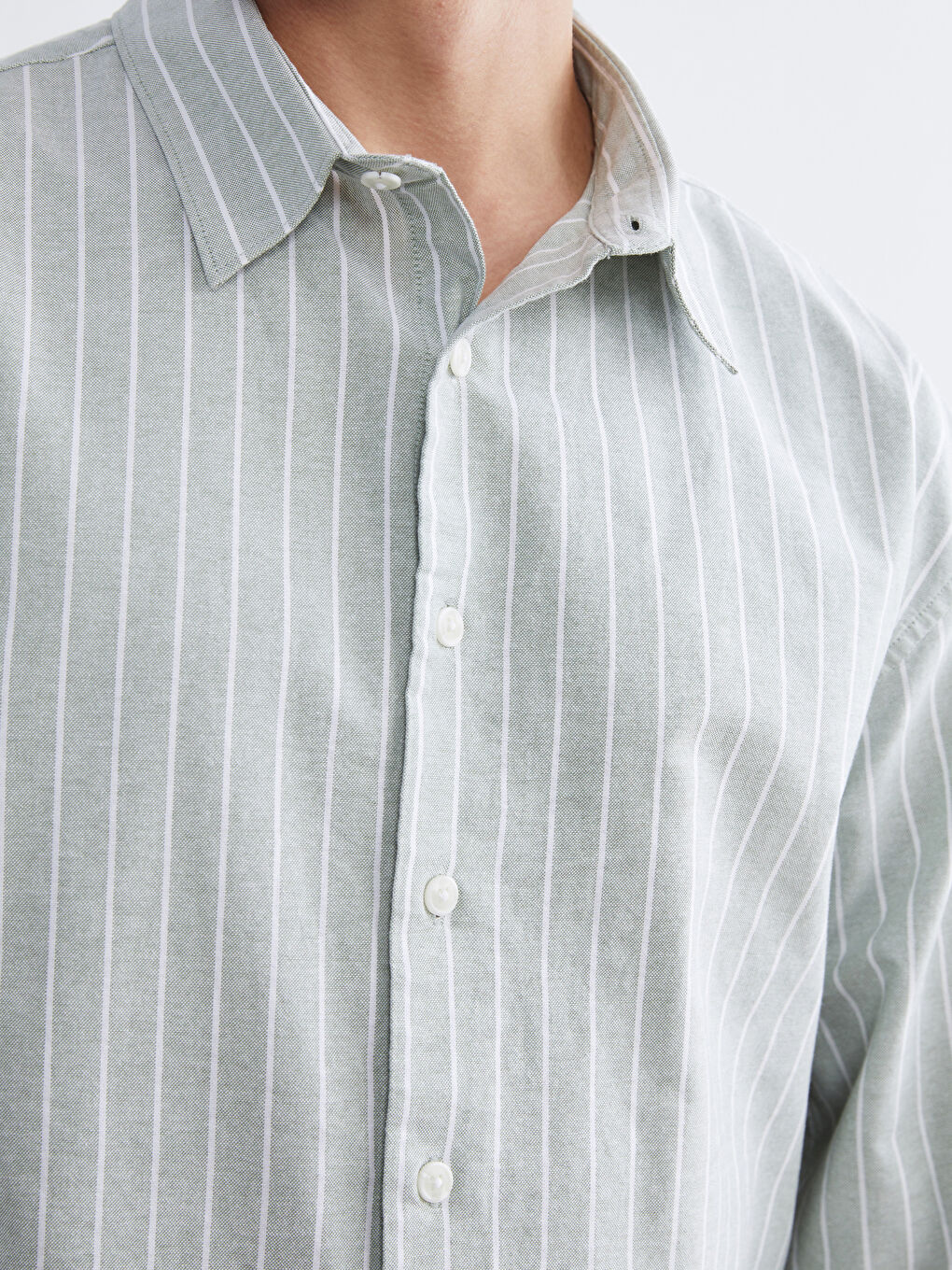 Relaxed Fit Striped Men's Shirt-2