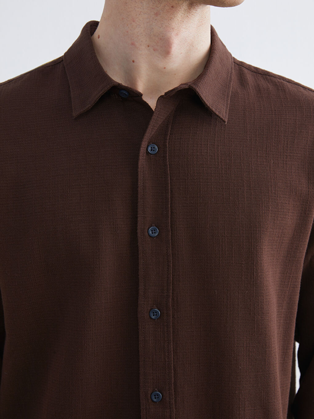 Košulja za muškarce, opušteni kroj, teksturirana-2