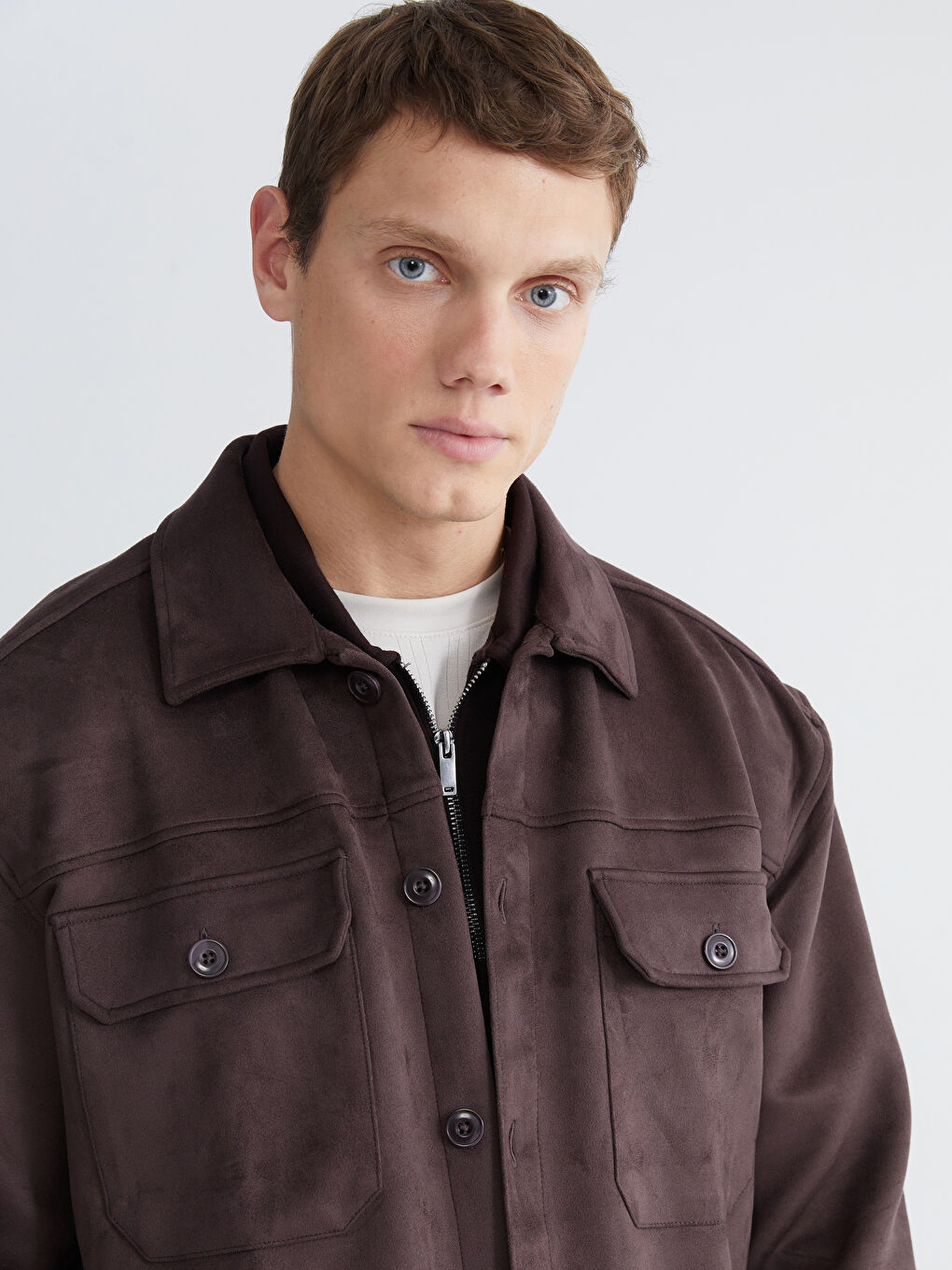 Men's Regular Fit Shirt Jacket-2