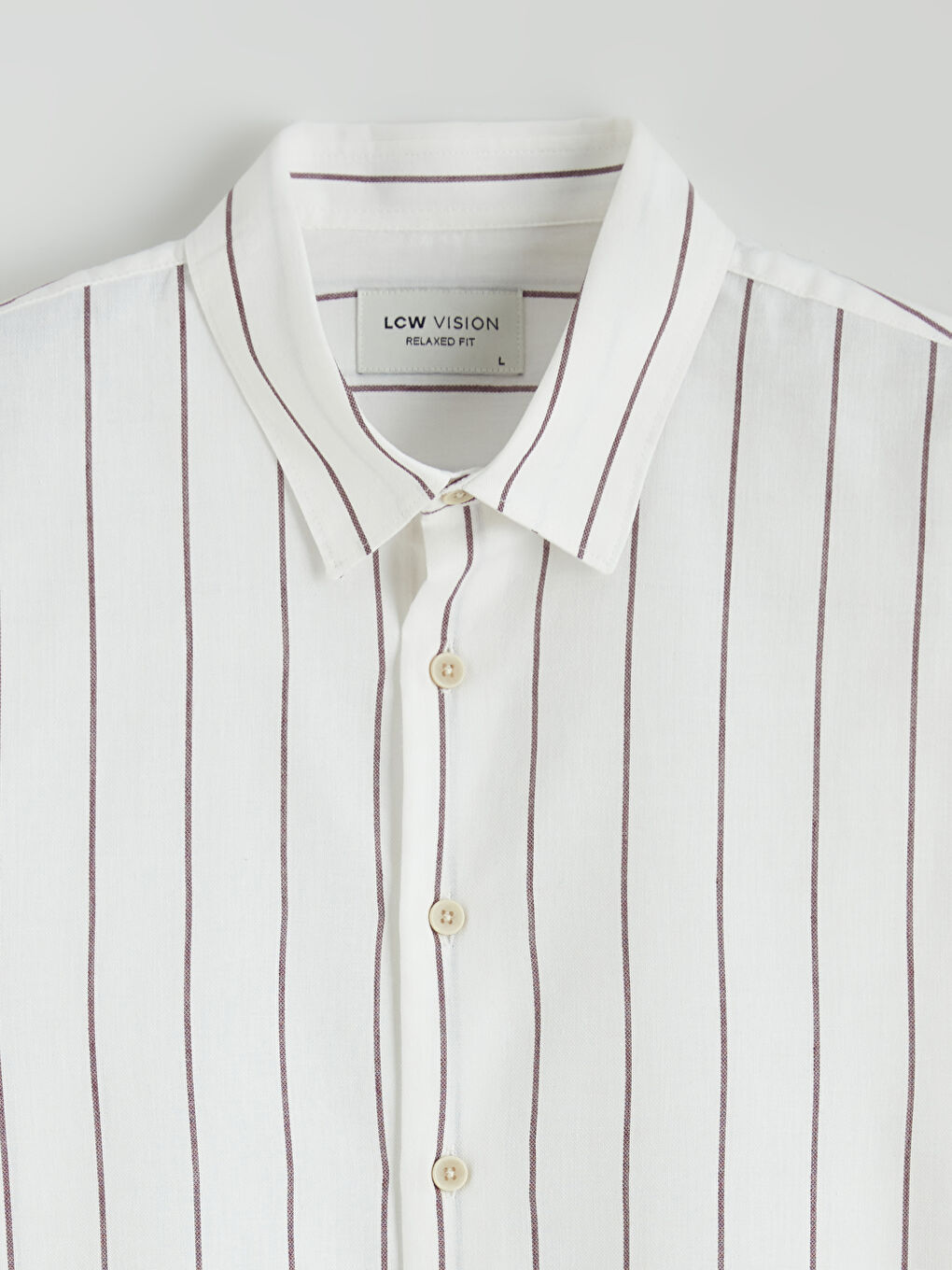 Chemise Texturée Rayée Coupe Décontractée pour Homme-5