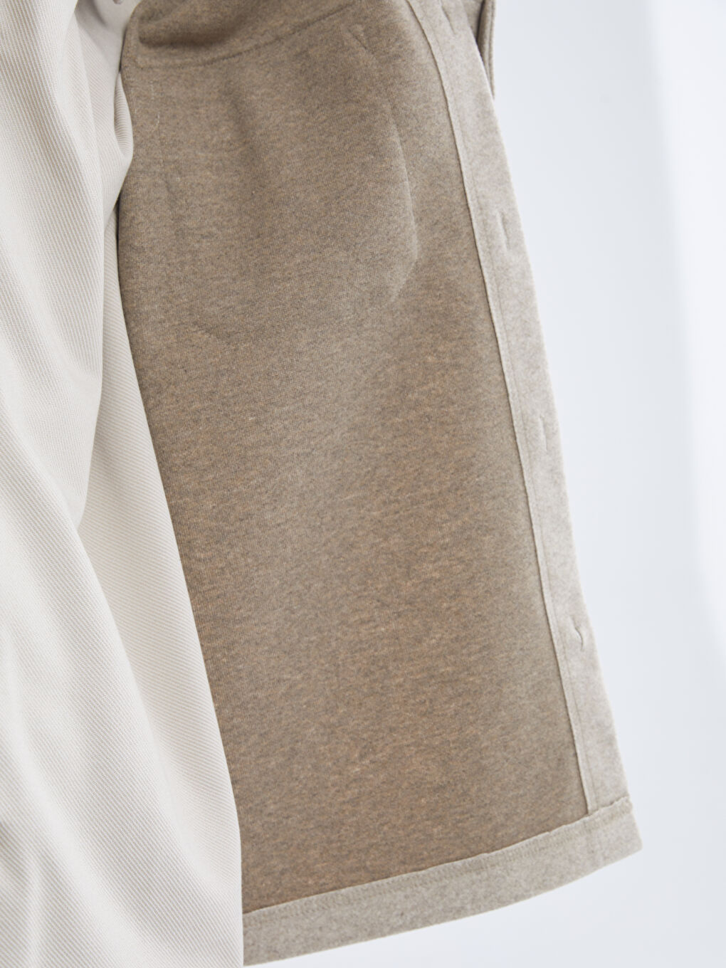 Мужчины Бежевый Верхняя рубашка-3