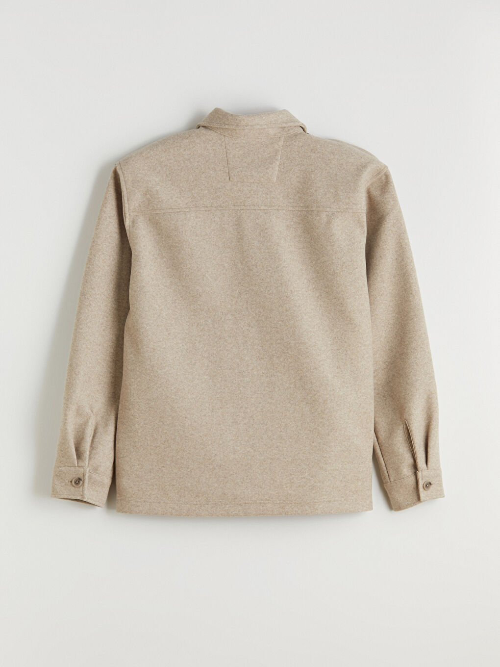 Мужчины Бежевый Верхняя рубашка-6