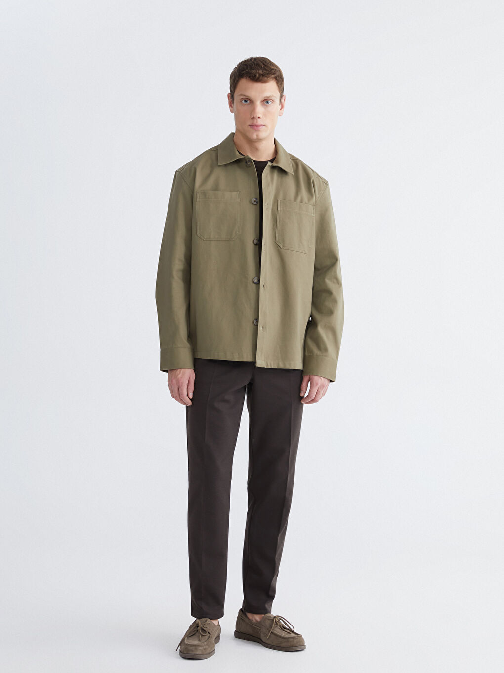 Man KHAKI Overshirt-1