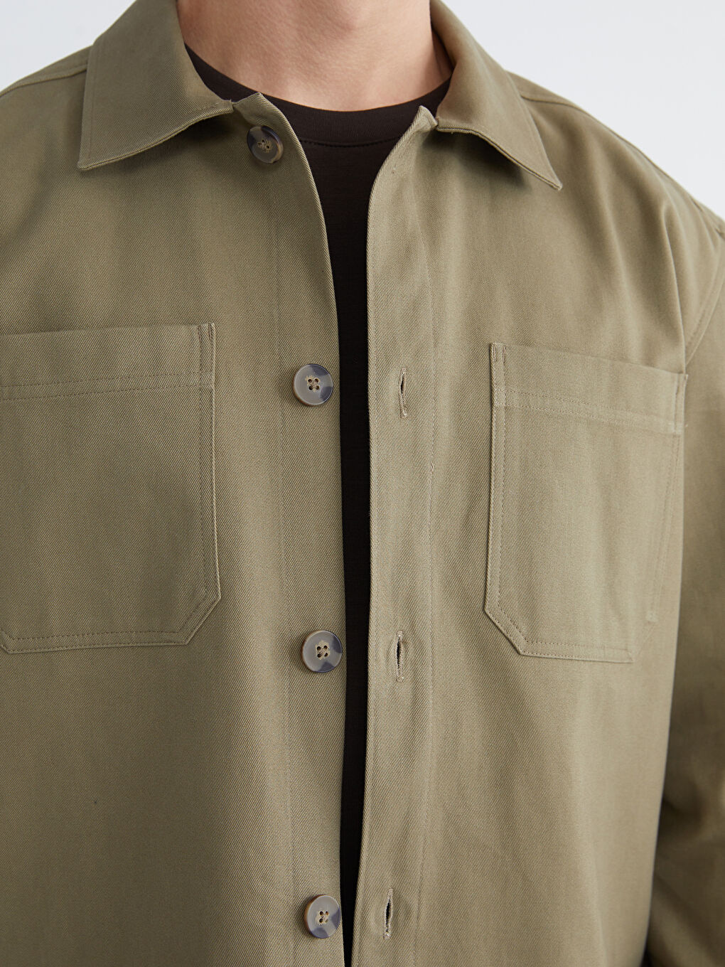 Man KHAKI Overshirt-2