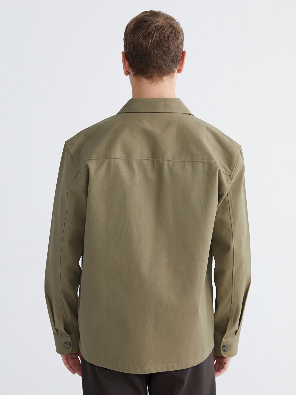 Man KHAKI Overshirt-3