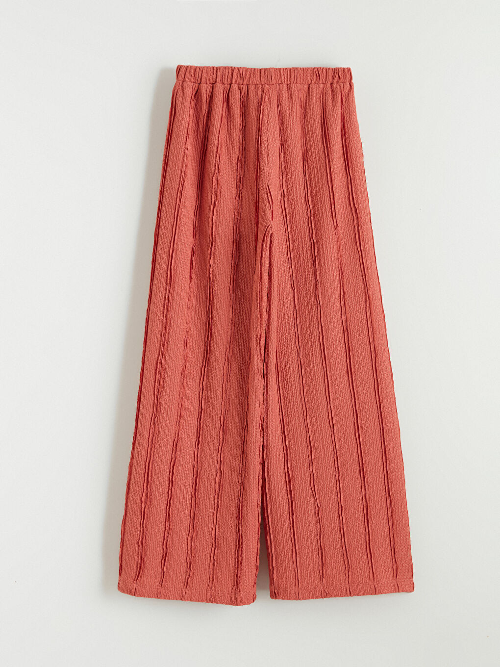 Pembe Beli Lastikli Dokulu Kız Çocuk Pantolon-2