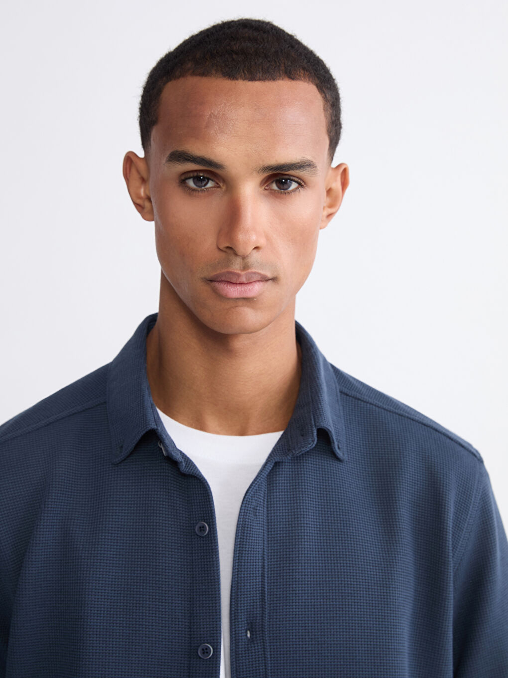 Petrol Regular Fit Erkek Gömlek-2