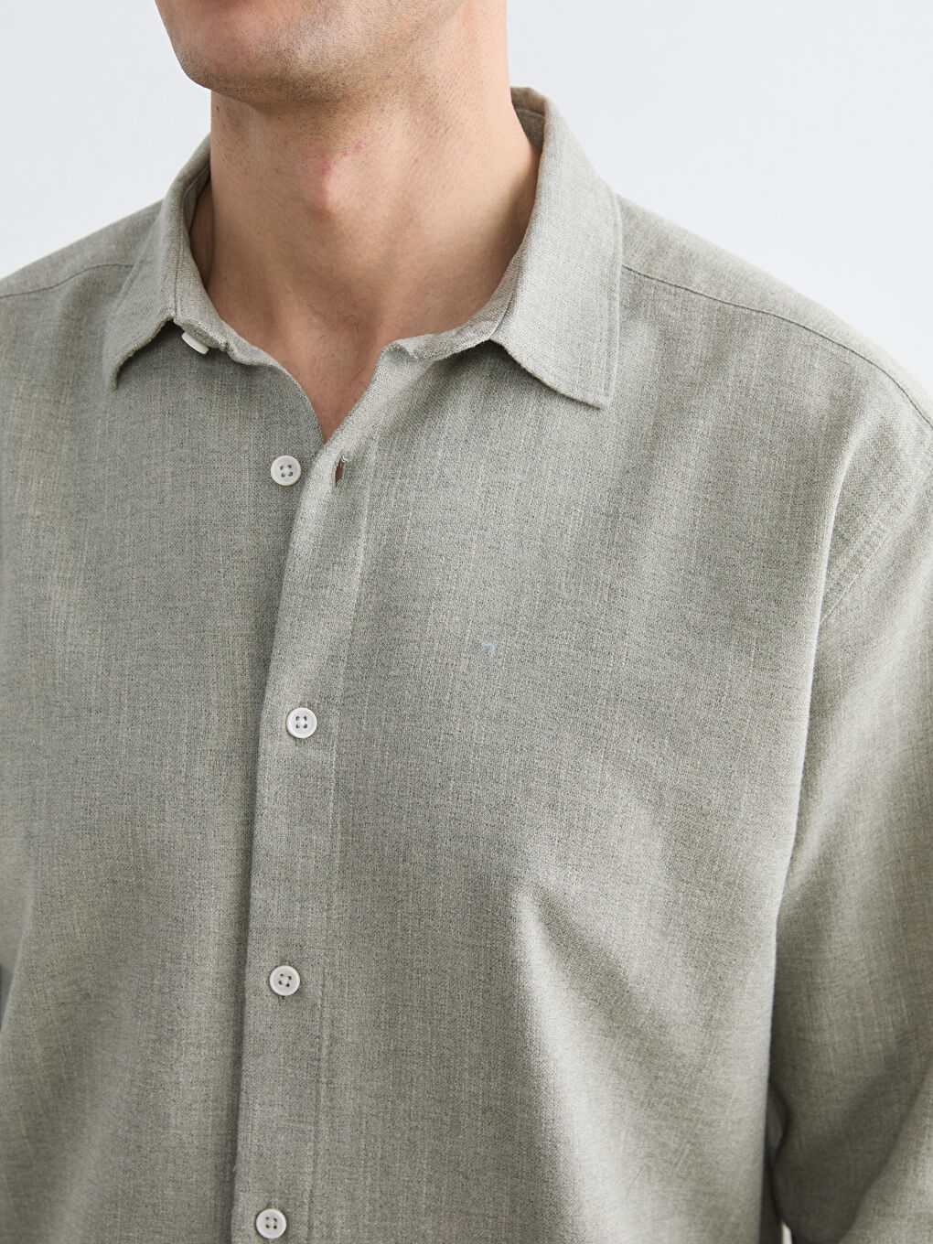 Regular Fit Dobby Fabric Men's Shirt-2