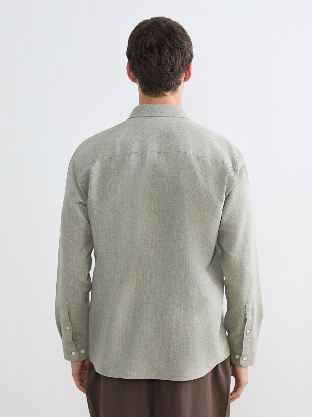 Regular Fit Dobby Fabric Men's Shirt-3