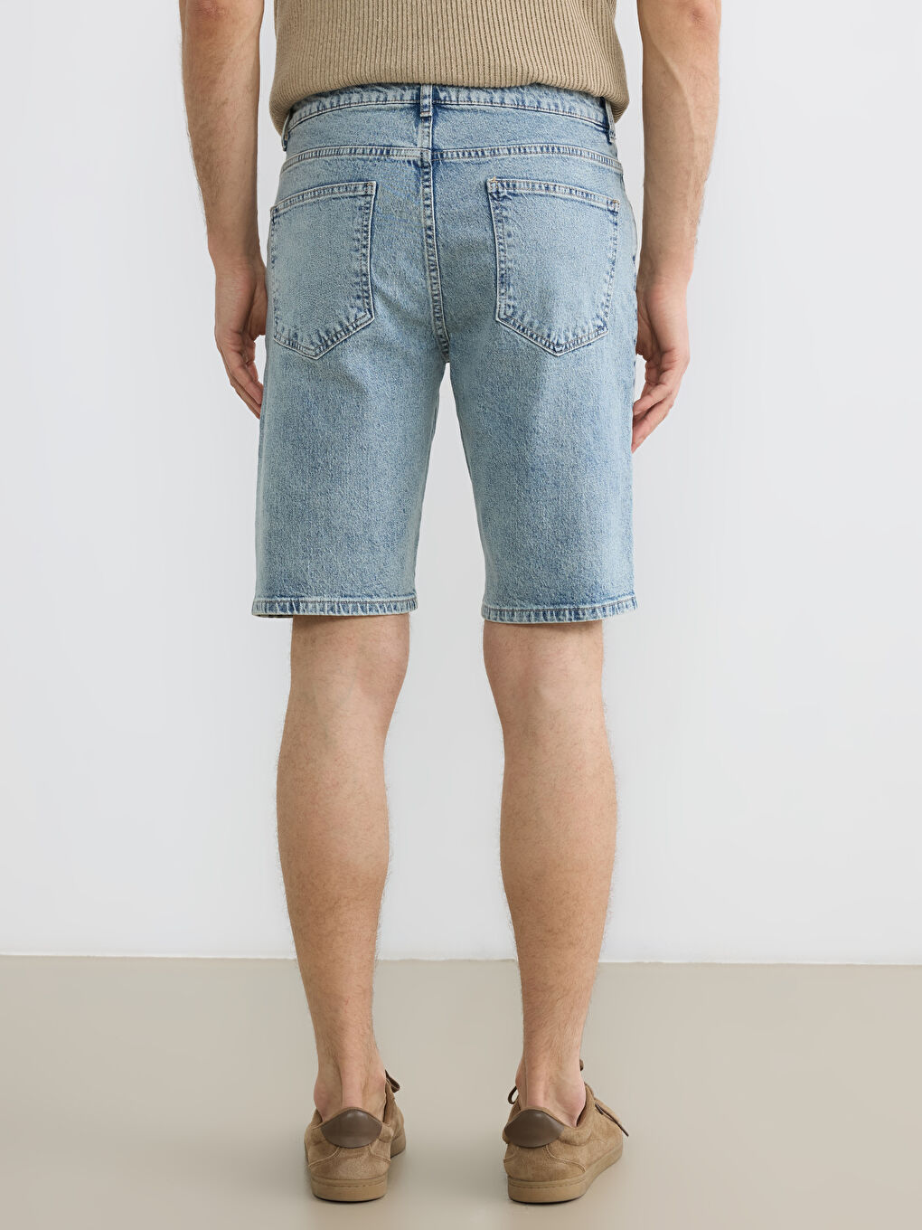 Man INDIGO Denim Shorts-3