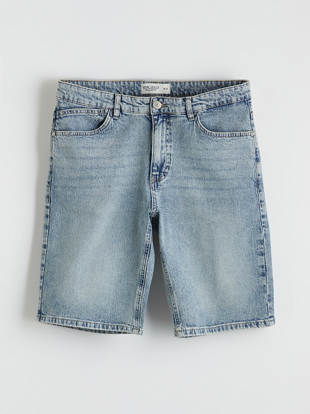 Man INDIGO Denim Shorts-4