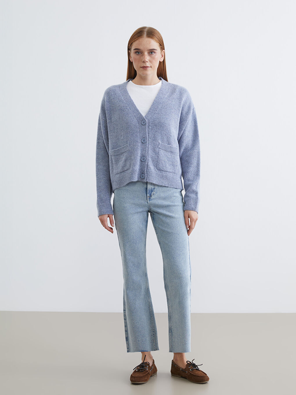 High Waist Crop Flare Women's Jeans