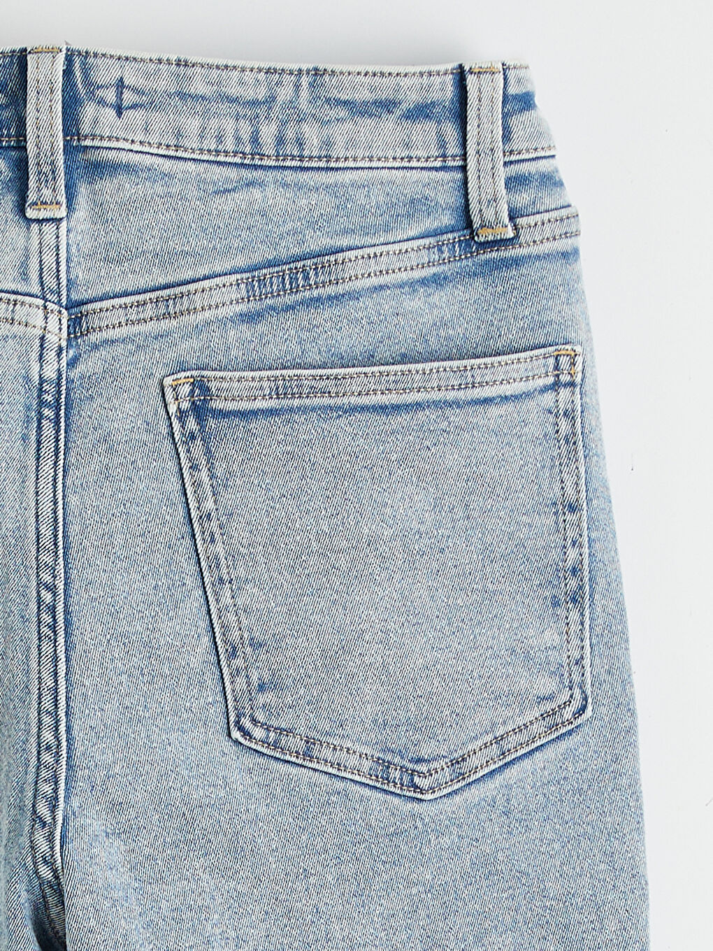 High Waist Crop Flare Women's Jeans-5