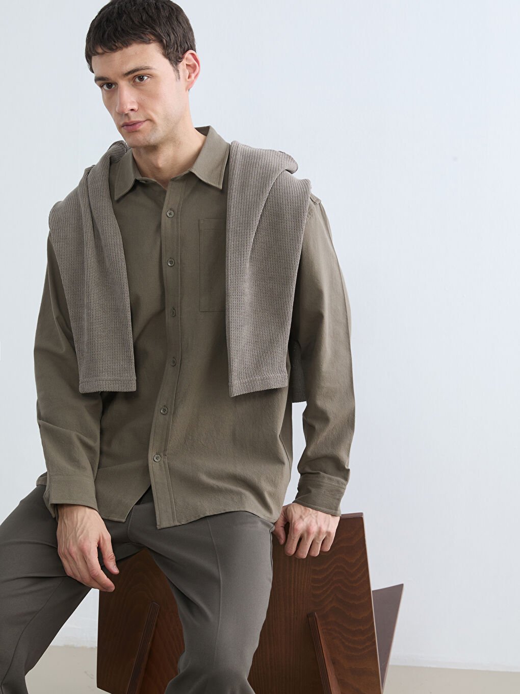 Man KHAKI Shirt