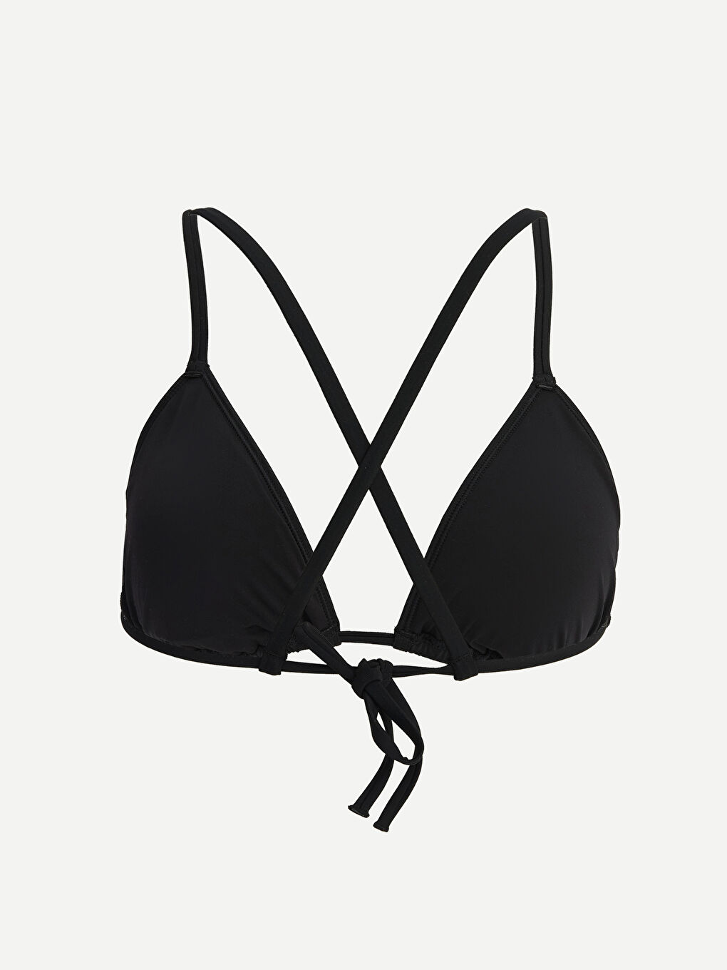 Siyah Çıkarılabilir Pedli Taşlı Kadın Bikini Üstü-1