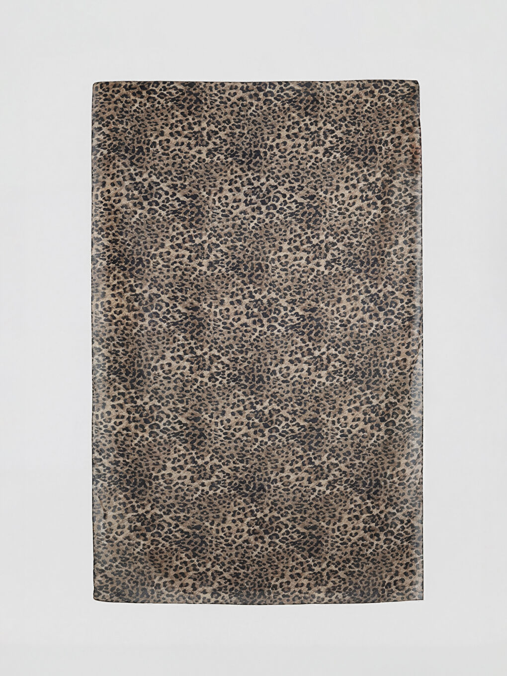 Kahverengi Leopar Desenli Kadın Pareo