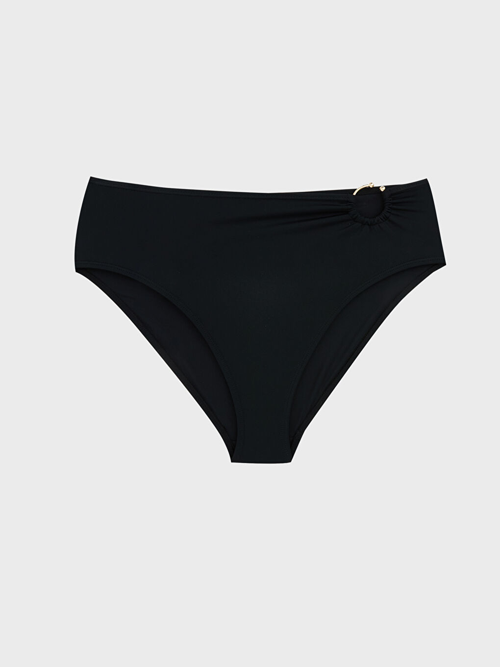 Siyah Halka Detaylı Kadın Bikini Altı