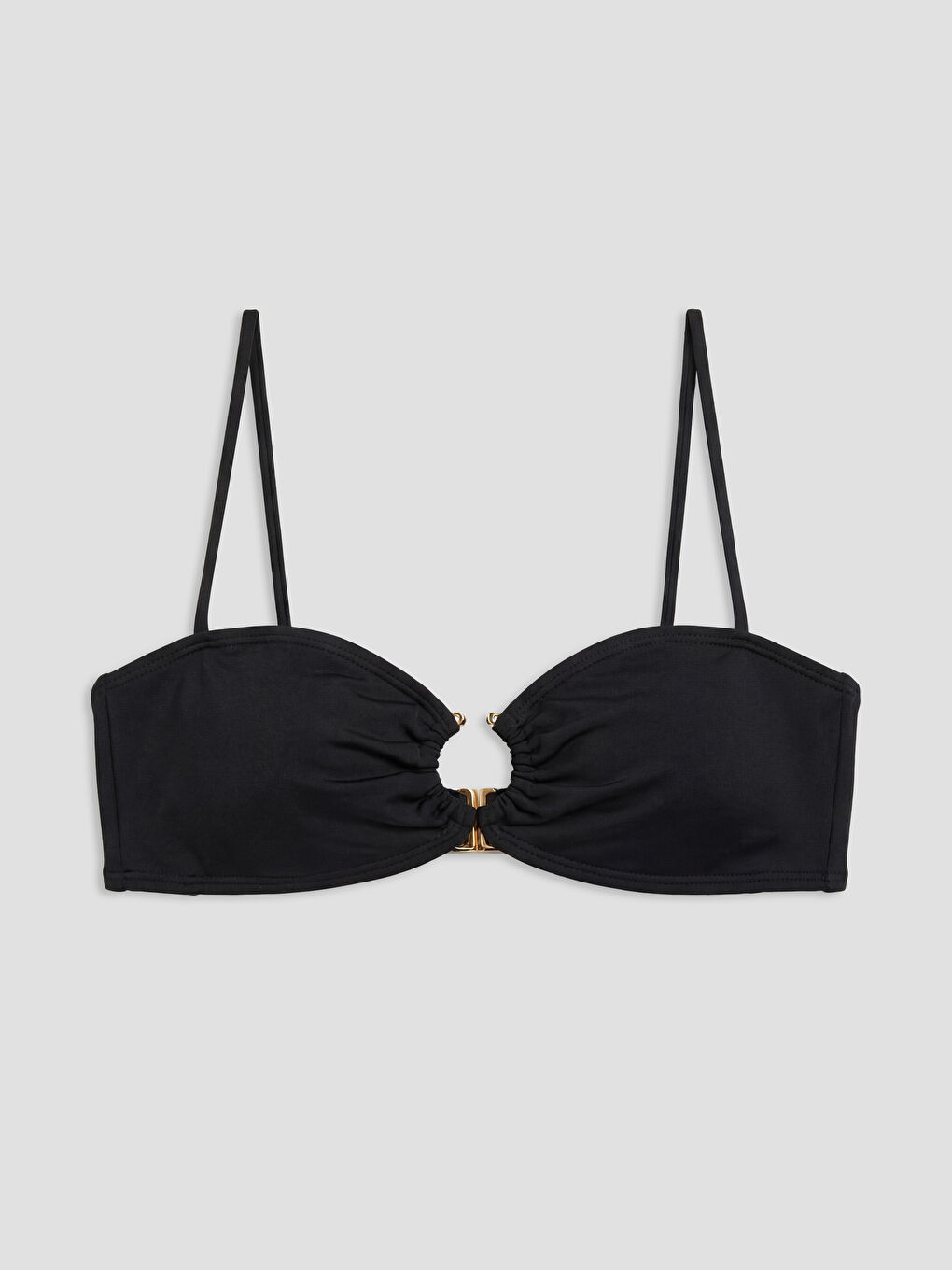 Siyah Çıkarılabilir Pedli Kadın Bikini Üstü