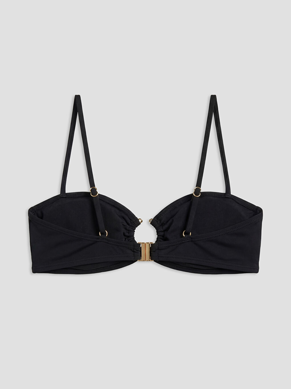 Siyah Çıkarılabilir Pedli Kadın Bikini Üstü-1