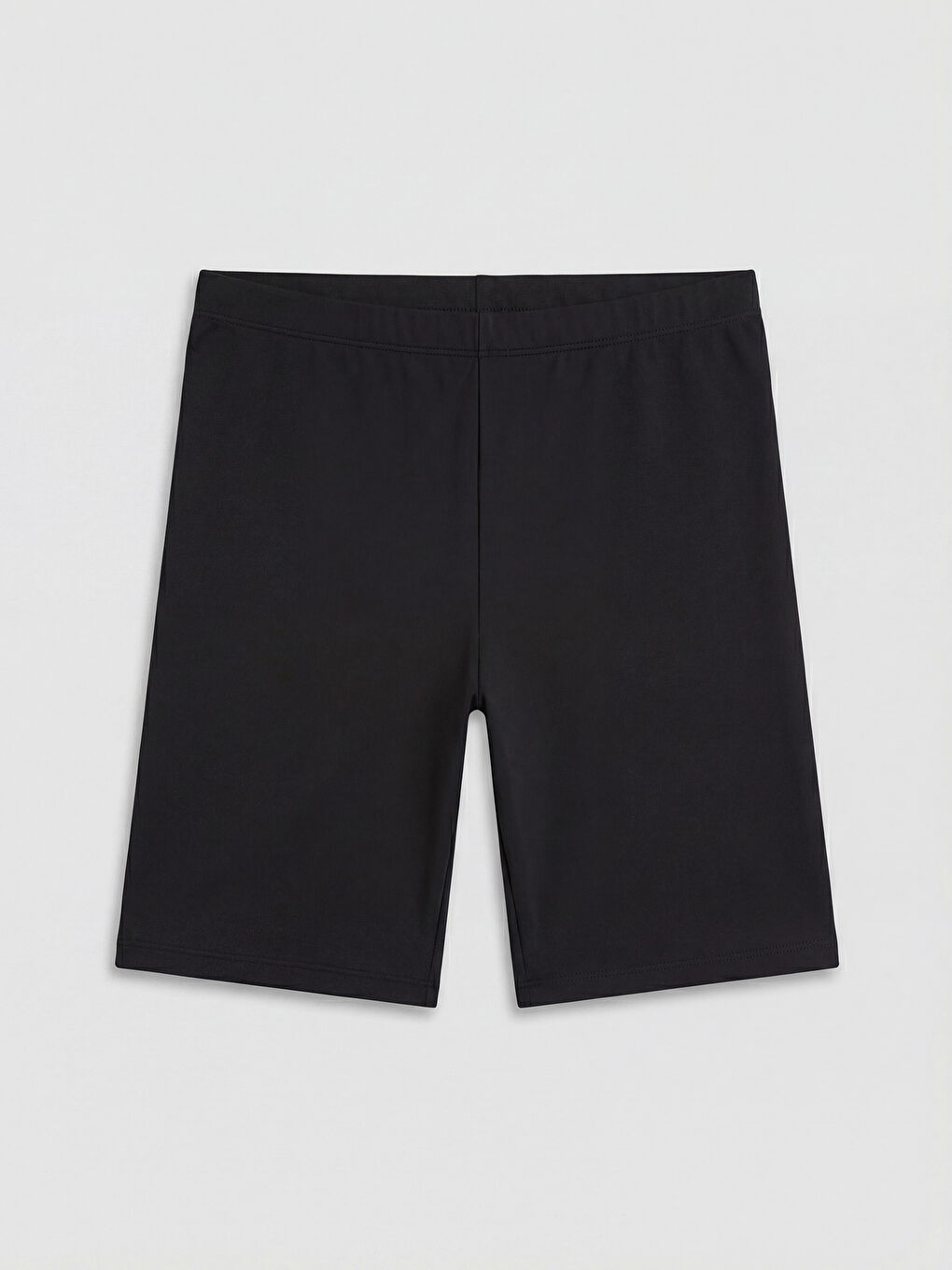 Siyah Beli Lastikli Kadın Yüzme Şort