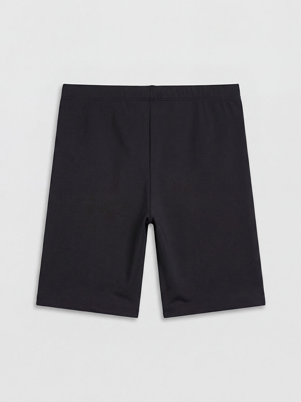 Siyah Beli Lastikli Kadın Yüzme Şort-1