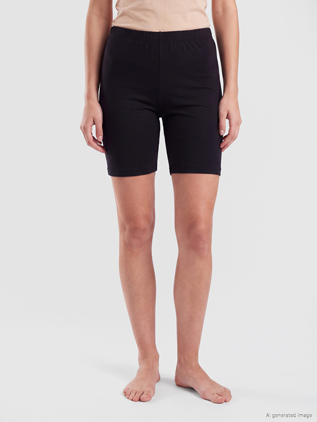 Elastic Waist Women's Swimming Shorts Leggings