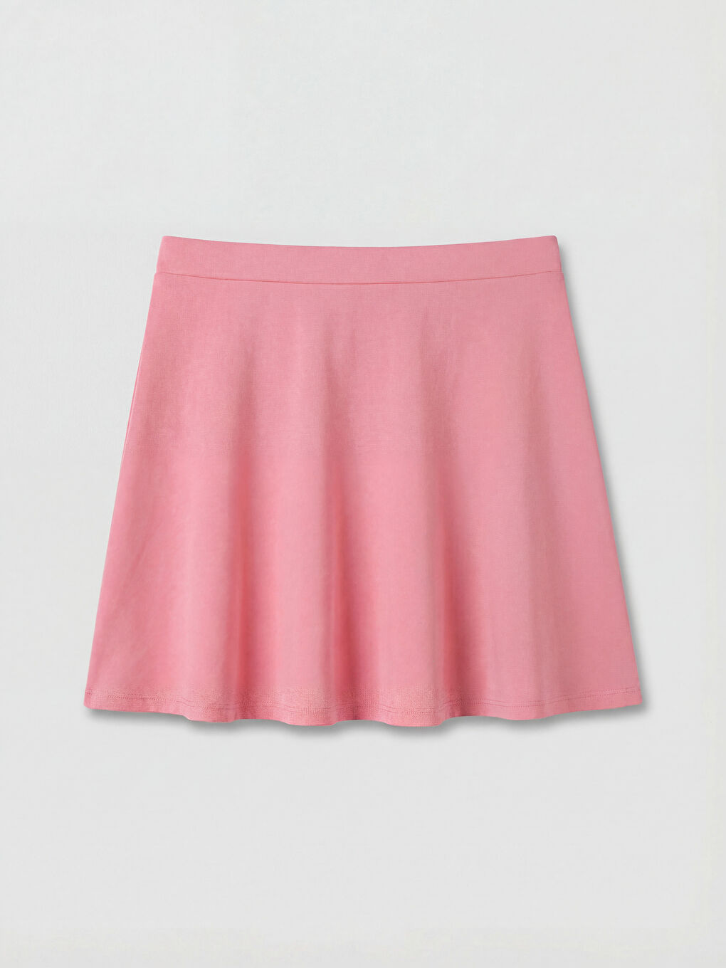 Pembe Beli Lastikli Kadın Yüzme Şort Etek-5