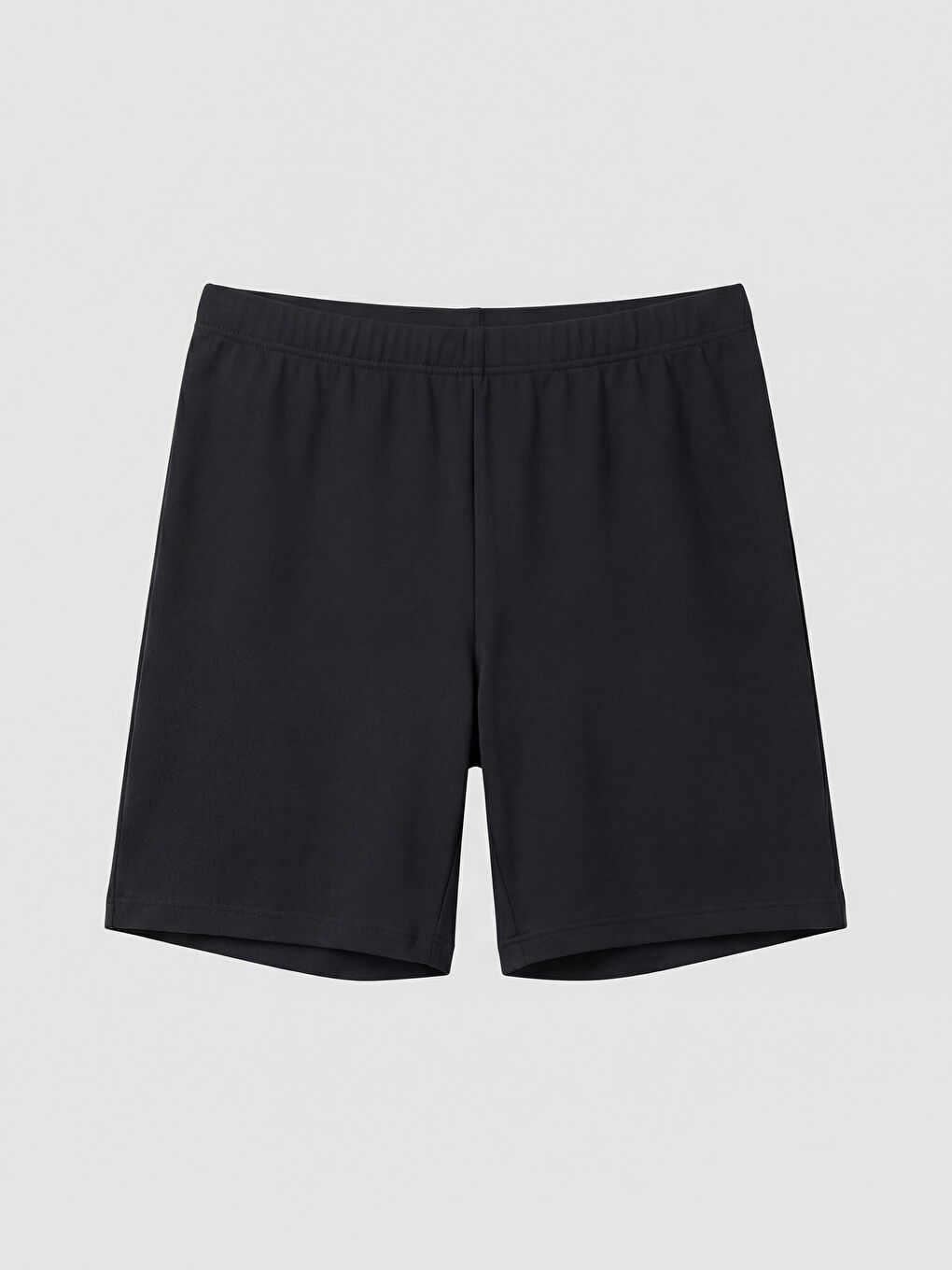 Siyah Beli Lastikli Kadın Yüzme Şort