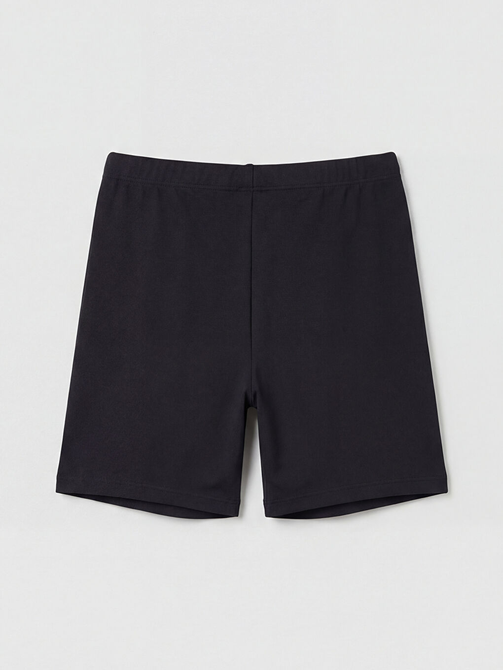 Siyah Beli Lastikli Kadın Yüzme Şort-1