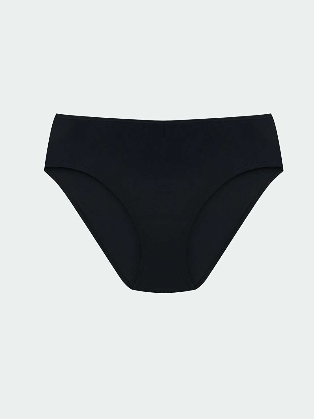 Siyah Yüksek Bel Kadın Hipster Bikini Altı