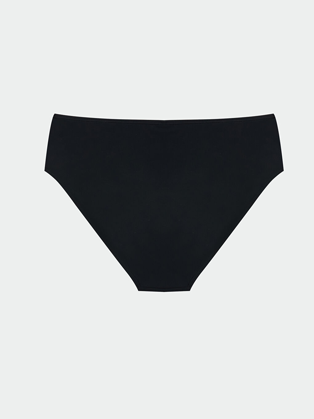 Siyah Yüksek Bel Kadın Hipster Bikini Altı-1