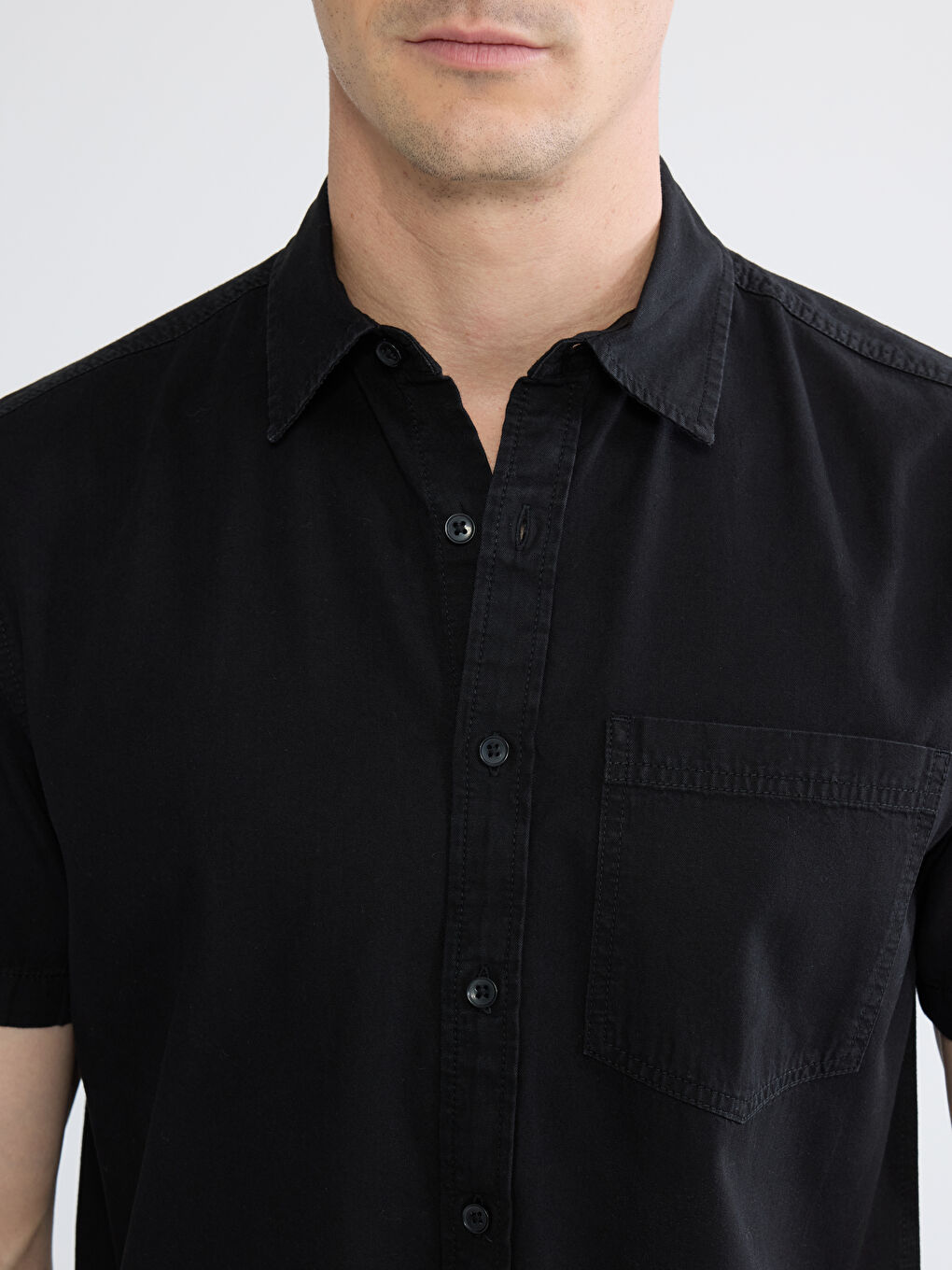 Men's Regular Fit Denim Shirt-2