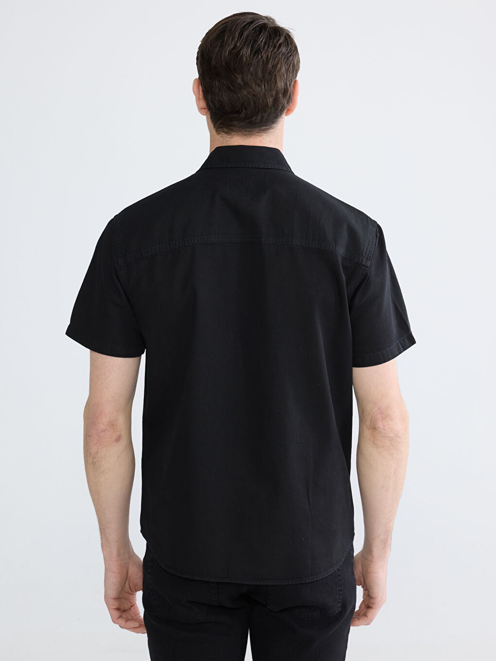 Men's Regular Fit Denim Shirt-3