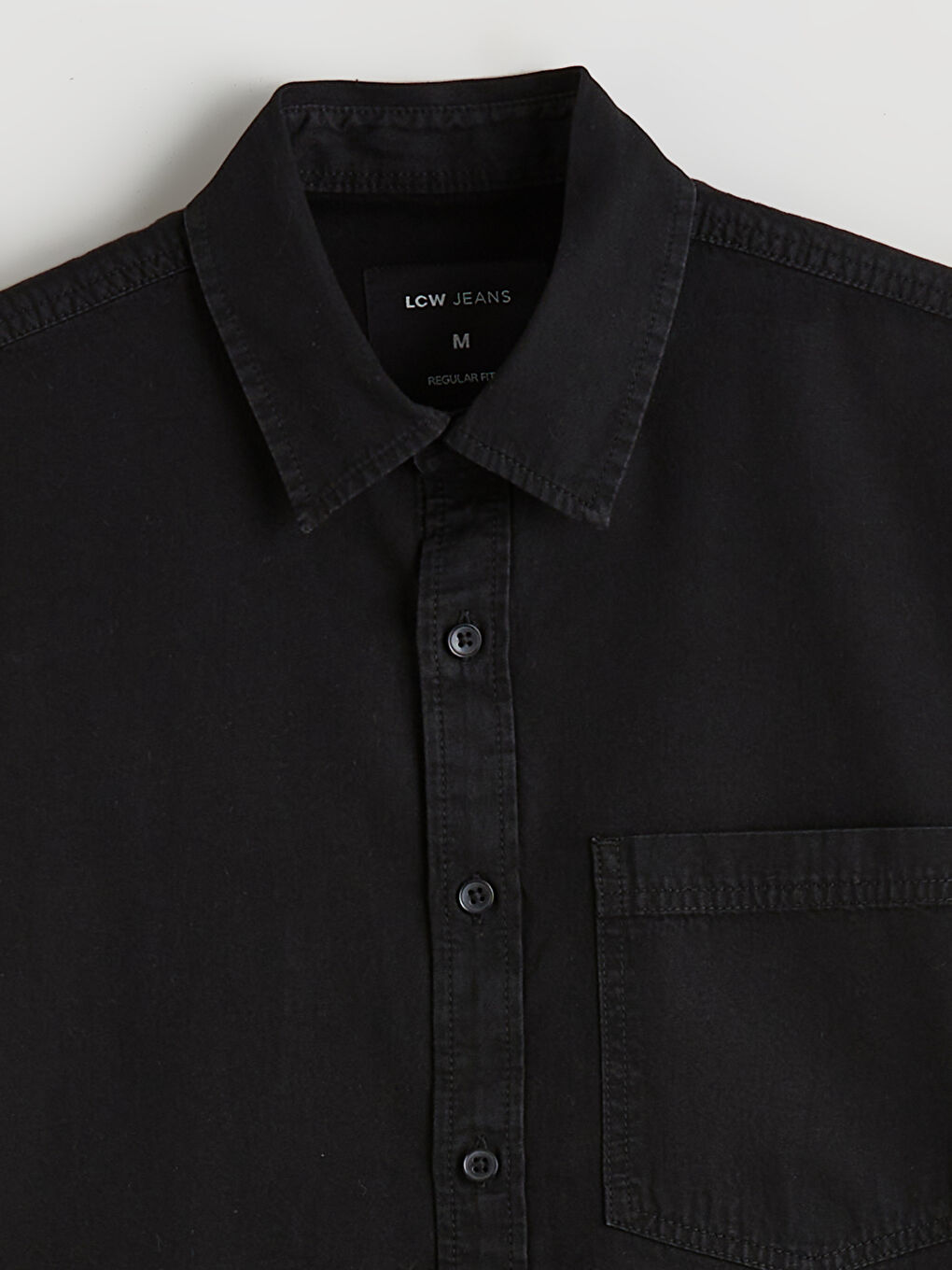 Men's Regular Fit Denim Shirt-5