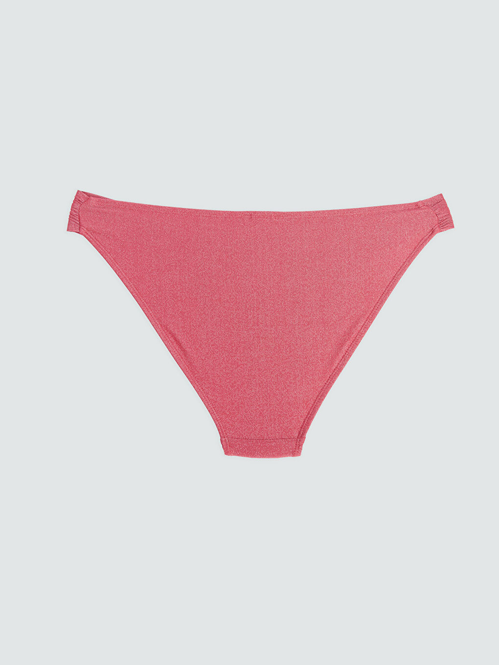 Pembe Parlak Görünümlü Kadın Bikini Altı-1