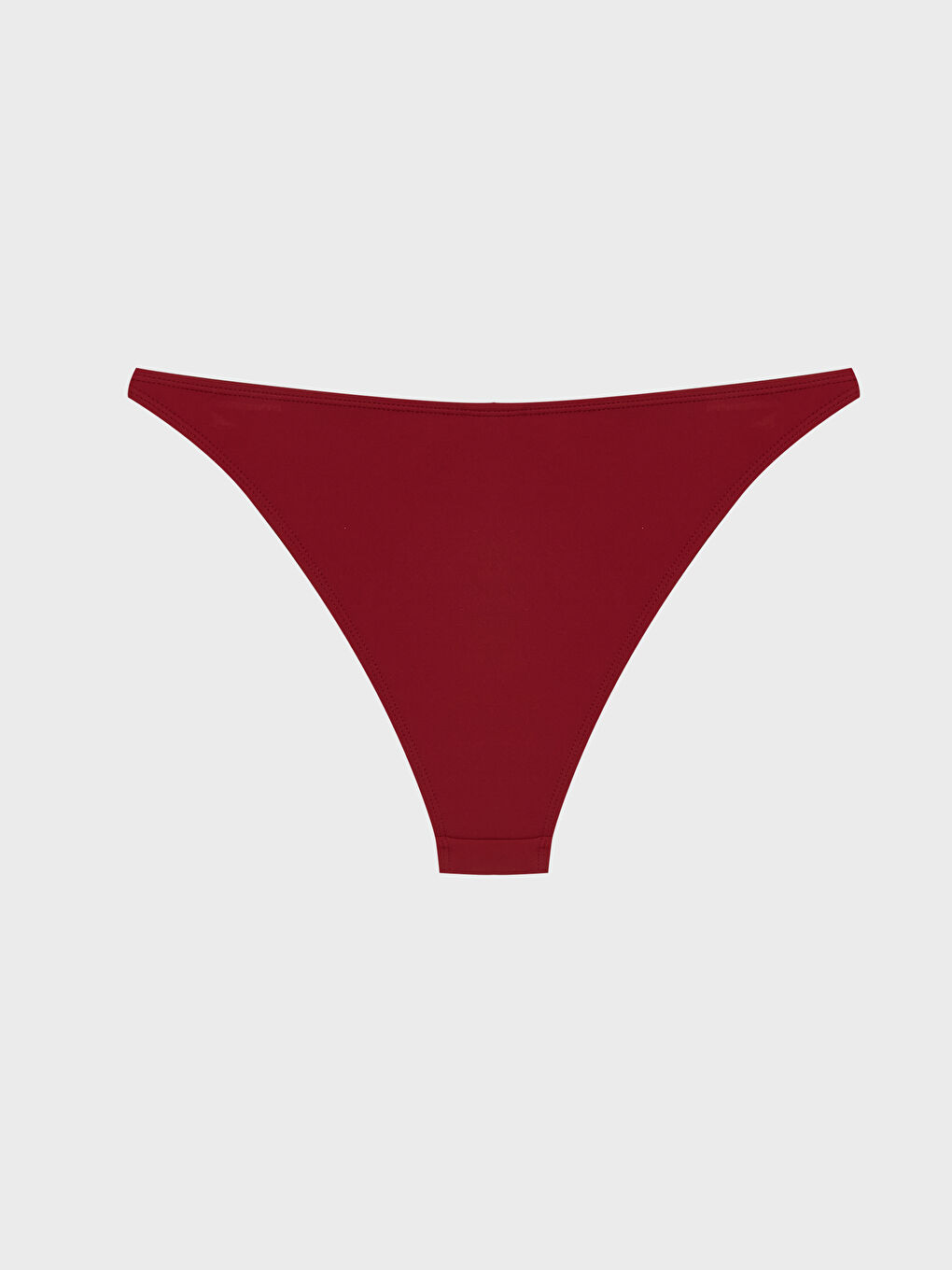 Bordo Zincir Detaylı Kadın Bikini Altı-1