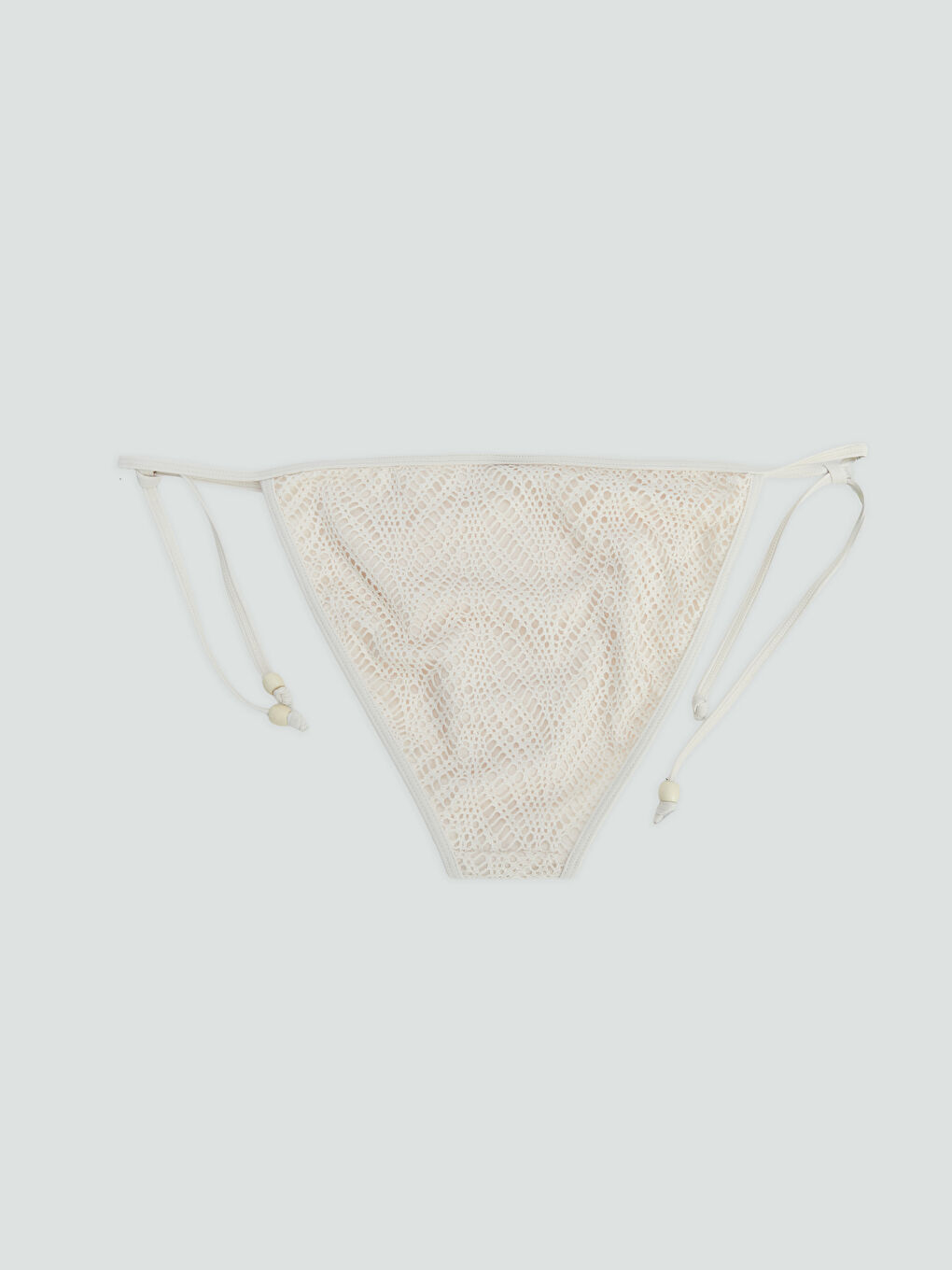 Bej Dantelli Kadın Bikini Altı-1