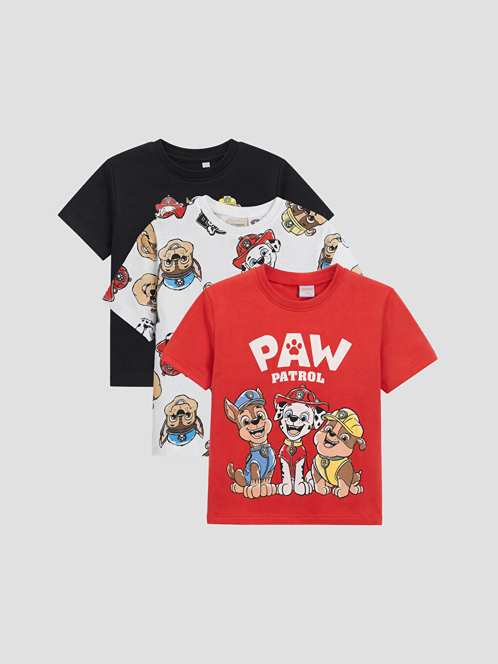 Paw Patrol Licensed Boys' T-Shirt 3-Piece