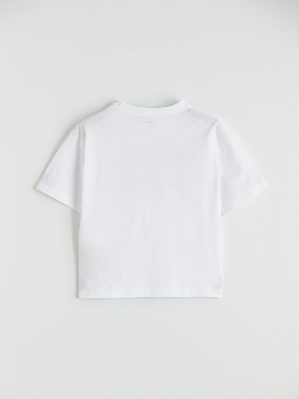 Beyaz Bisiklet Yaka Paw Patrol Baskılı Erkek Çocuk Tişört-1