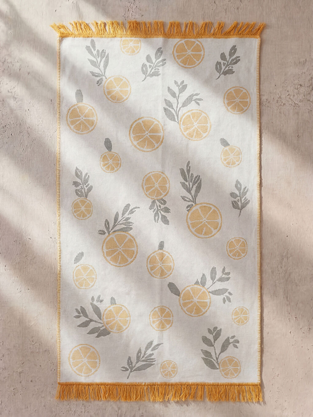 Karışık Baskılı Püsküllü Halı 80x150 Cm-1