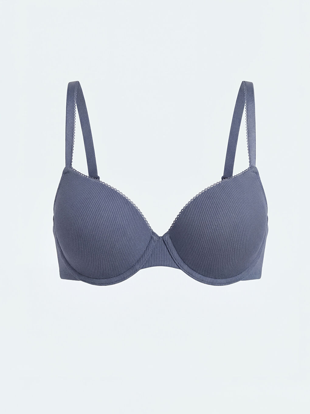 İndigo Balenli Dolgusuz Tişört Sütyen	