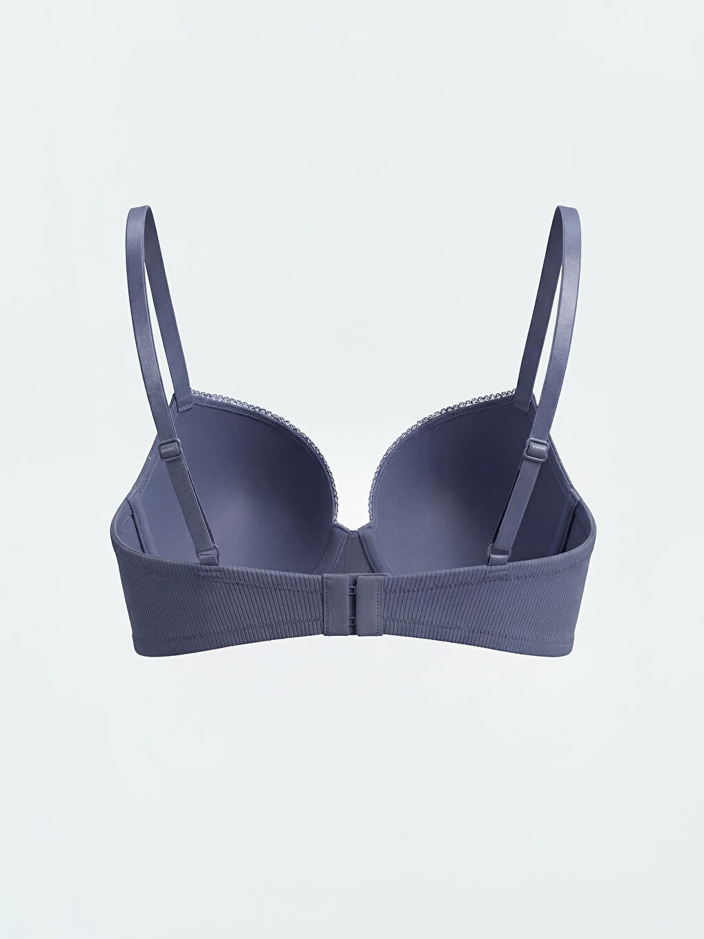 İndigo Balenli Dolgusuz Tişört Sütyen	-1