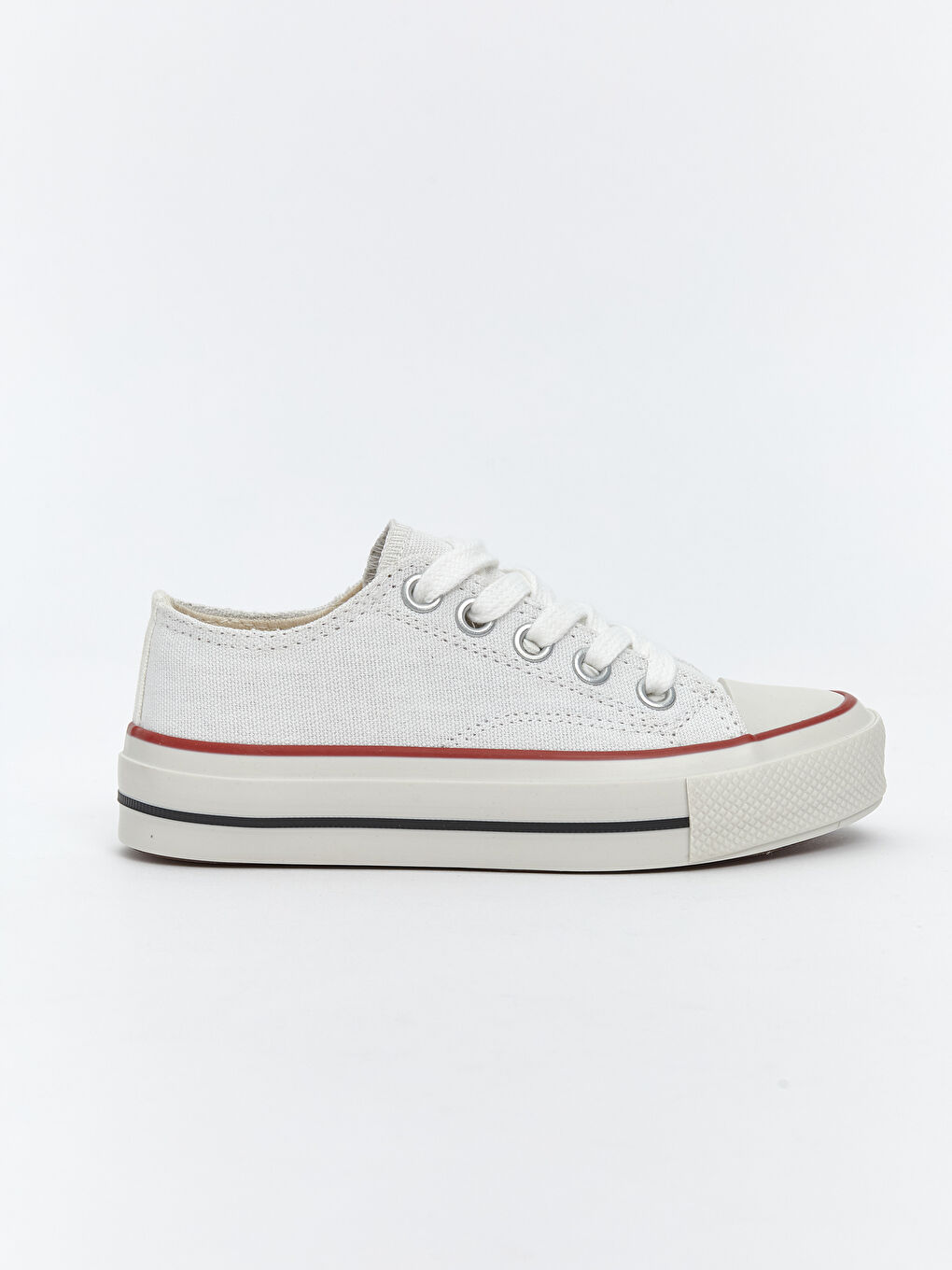 Beyaz Bağcıklı Kız Çocuk Spor Ayakkabı-1