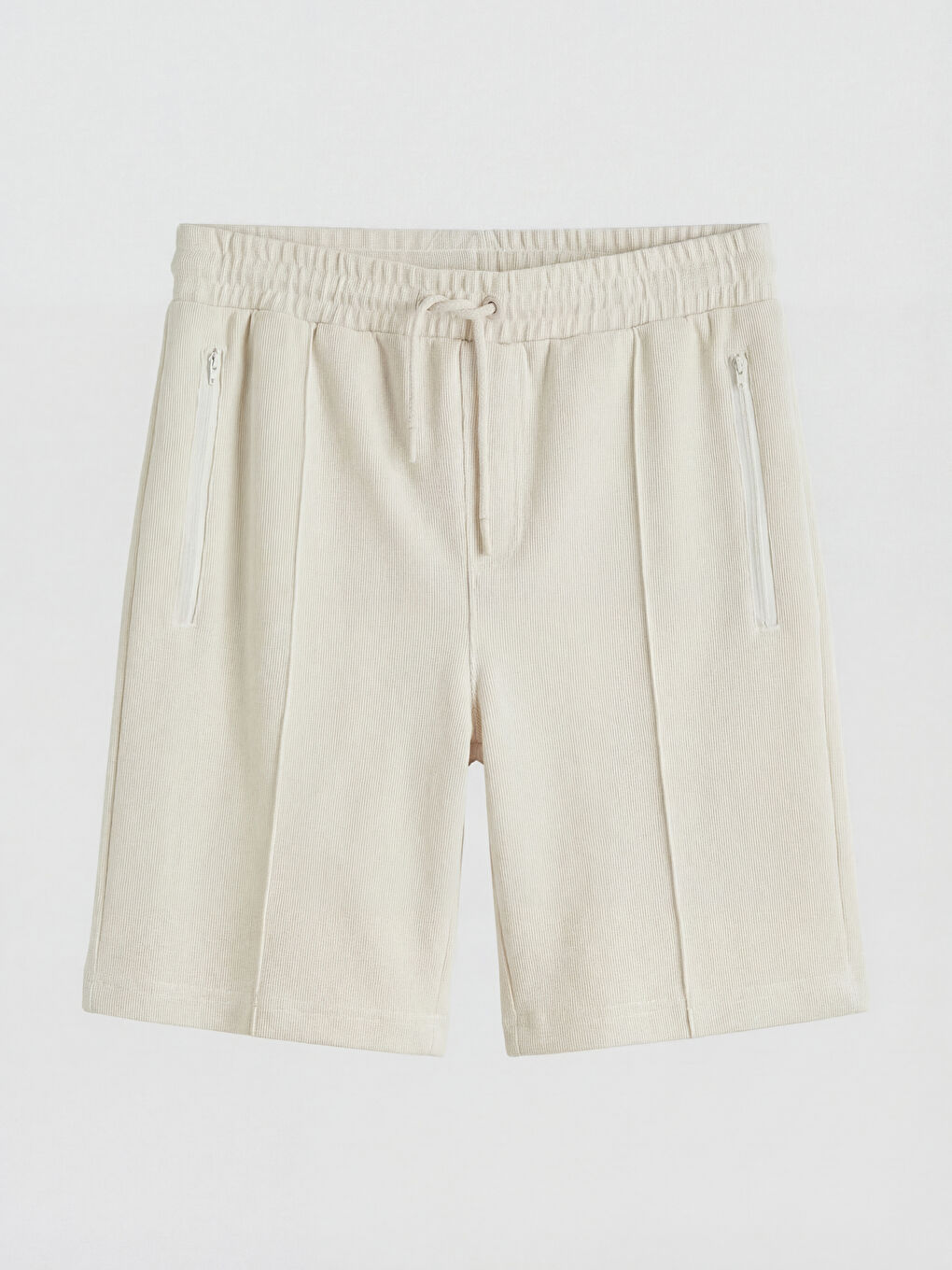 Bej Standart Kalıp Erkek Şort