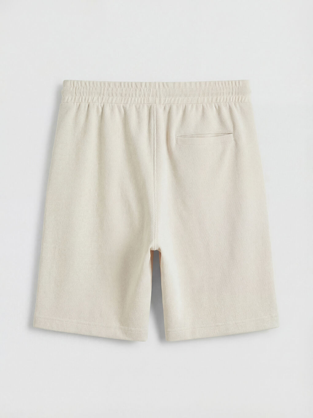 Bej Standart Kalıp Erkek Şort-2